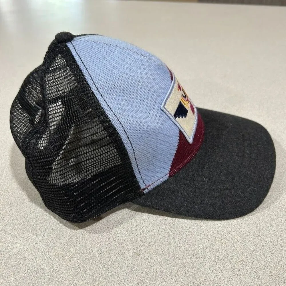 Pistil Womens Trucker Hat Aztec Bird Wool Blend Adjustable Snapback Cap